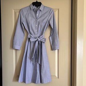 J. Crew Light Blue Long Sleeve Dress